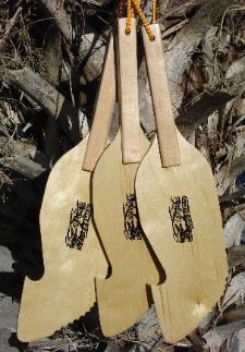 Piranha Kayak Fishing Hand Paddles on tree